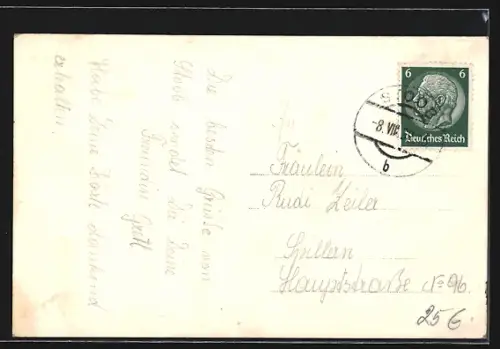 AK Stoob bei Ob.-Pullendorf, Ortsansicht aus der Vogelschau