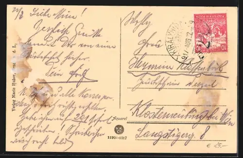 AK Bruck a. d. Leitha, Franz Josef-Platz mit Kaffeehaus
