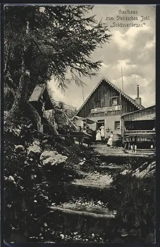 AK Breitenau am Hochlantsch, Schüsserlbrunn, Gasthaus zum Steirischen Jokl