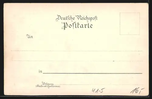 Lithographie Dampfer Hollmann, Laboe Strandpartie und Leuchtturm