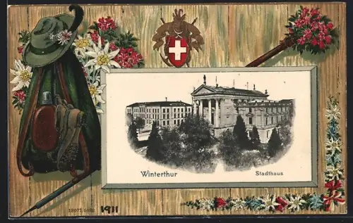 AK Winterthur, Stadthaus, Bergsteigerausrüstung, Passepartout