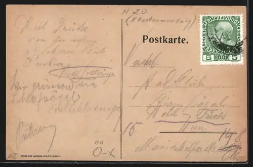 AK Klosterneuburg, Scheiblingstein, Michael Haberfellners Hotel u. Cafe-Restaurant