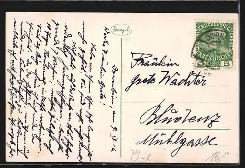 AK Dornbirn /Vorarlberg, Alt-Dornbirner Häuser in der Riedgasse