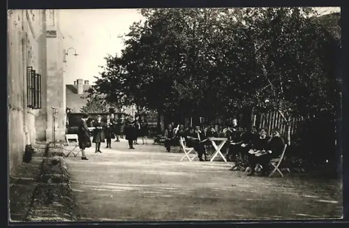 AK Steinberg /Bgld., Privat-Lehrerinnenbildungsanstalt, Hofansicht