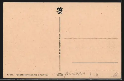 AK Mühlbach /Pustertal, Gasthaus /Albergo al Tiglio