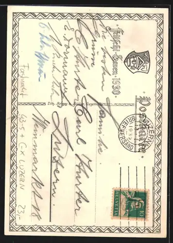 AK Luzern, Fritschi-Essen 1930, Fastnacht