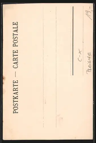 AK Pleigne, Hotel zum Lützelhof, Altes Tor