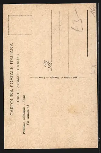 AK Roma, Pensione California, Via Aurora 43