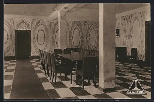 AK Lasa /Prov. Bolzano, Rathaus, Lasamarmo, Marmor