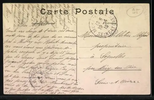 AK Le Dirigeable Militaire République, Zeppelin