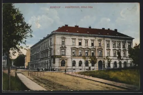 AK Josefstadt, Hotel Otta und Strassenkreuzung