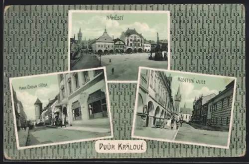 AK Dvur Kralove, Havlickova trida, Kostelni ulice, Namesti