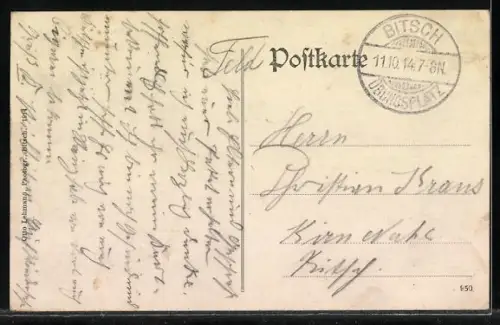 AK Bitsch, Lager auf dem kleinen Exerzierplatz, Belagerung 1870