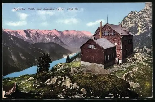 AK Erfurter Hütte mit Achensee