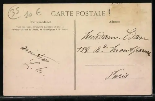 AK Fougères, Hutte de Sabotiers dans la Forêt, Holzschuhmacher