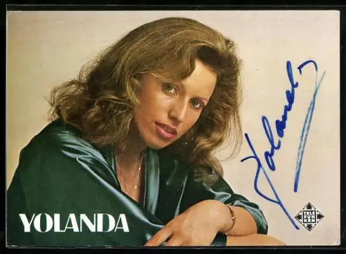 AK Sängerin Yolanda mit Autograph