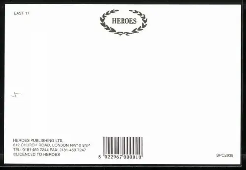 AK Musikgruppe East 17 posiert im lässigen Outfit