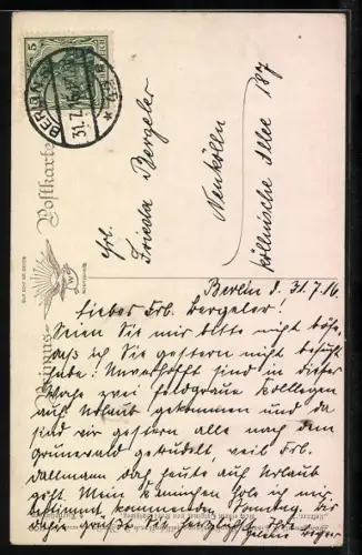 Künstler-AK Carl Spitzweg: Lektüre, Herr liest Zeitung beim Rauchen der Pfeife