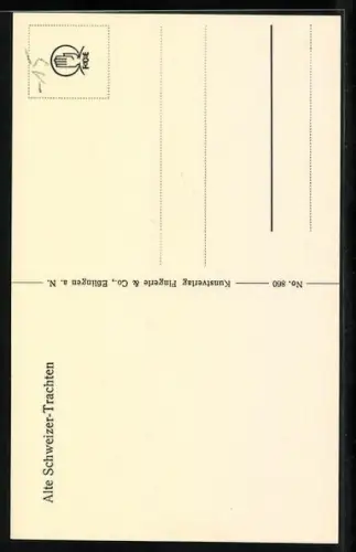 Künstler-AK Alte Schweizer Trachten, Mädchen aus Schwyz