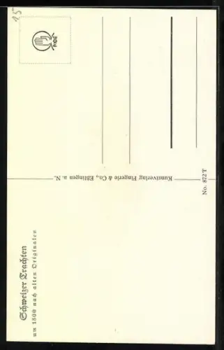 AK Basler Bauer mit Pfeife und Wanderstock