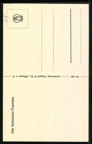 AK Bauernmädchen von Buonass