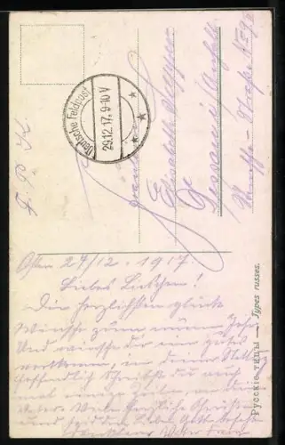 AK Russin in Volkstracht