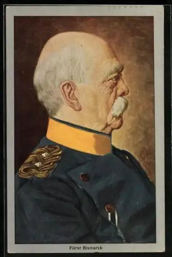 Künstler-AK Fürst Bismarck in Uniform