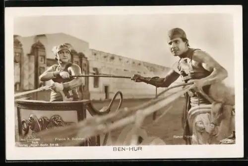 AK Ben-Hur, Francis X. Bushman und Ramon Novarro, Filmszene