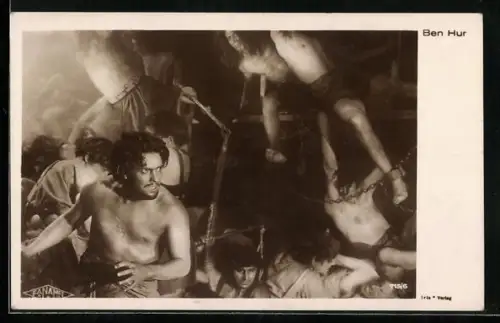 AK Szene aus dem Film Ben Hur