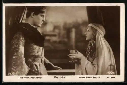 AK Ramon Novarro und Mae Mac Avoy im Film Ben Hur