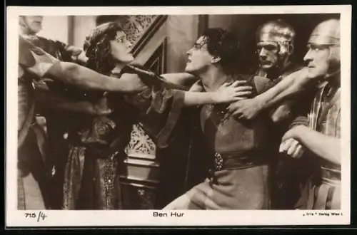 AK Ramon Novarro, Streit-Szene mit Soldaten, Ben Hur