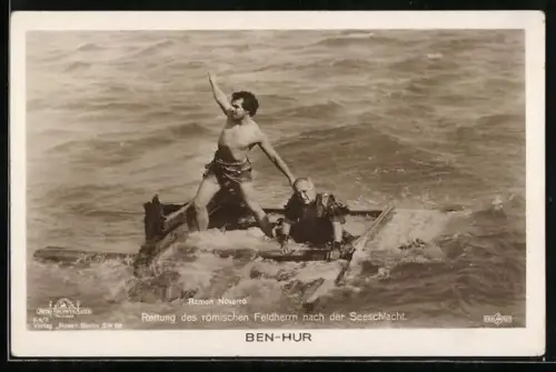 AK Rettung des römischen Feldherrn nach der Seeschlacht, Ben Hur