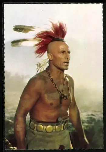 AK Film Der letzte Mohikaner, Ricardo Rodriques als Magua