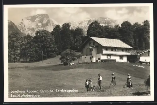 AK Strub bei Berchtesgaden, Hotel Landhaus Koppen, Bes. H. Moderegger