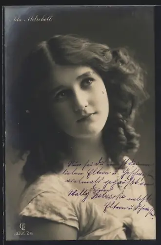 Foto-AK GL Co, Portrait von Ada Mitschell
