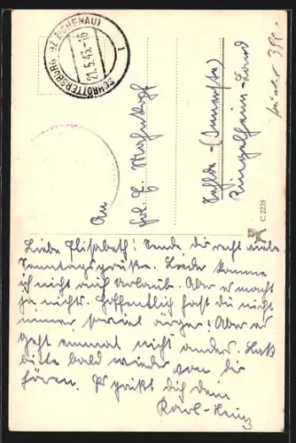 AK Schauspieler Paul Hartmann mit Hand an Kopf