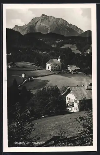AK Ettenberg, Teilansicht mit Hochkalter und Kirche