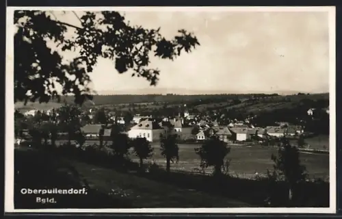AK Oberpullendorf /Bgld., Ortsansicht mit Fahrstrasse