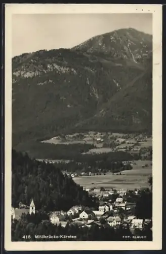 AK Möllbrücke /Kärnten, Ortsansicht aus der Vogelschau