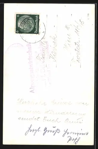 AK Hohe Wand, Alpengastwirtschaft Klein Kanzelhaus, Inf. F. Schönthaler