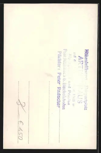 AK Mühlbach am Hochkönig, Mitterbergalpe mit Hochkönig im Winter