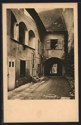 AK Baden bei Wien, Alter Hof in der Frauengasse