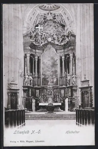 AK Lilienfeld /N.-Ö., Hochaltar in der Kirche
