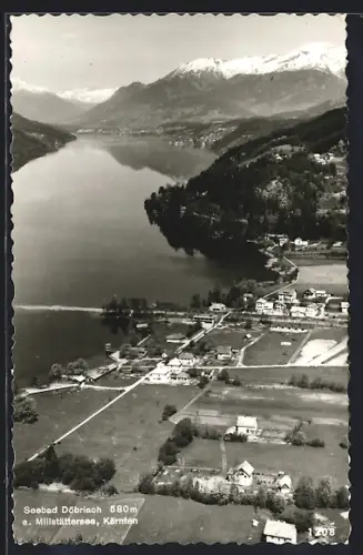 AK Döbriach am Millstättersee, Ortsansicht aus der Vogelschau