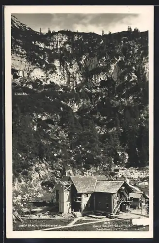 AK Obertraun, Schönbergalm und Blick zur Eishöhle