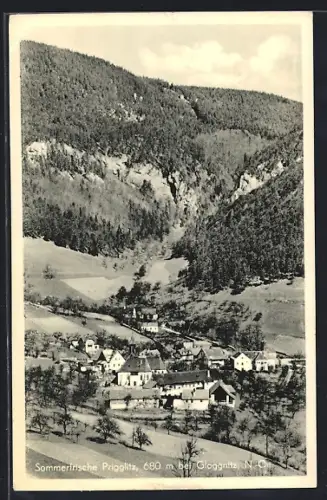AK Prigglitz bei Gloggnitz, Ortsansicht vom Berghang aus
