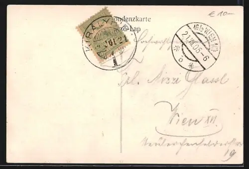 AK Bruck a. d. L., Teilansicht mit Kirche