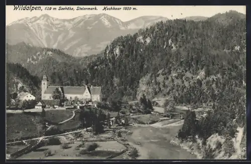 AK Wildalpen /Steiermark, Panorama mit Hochkaar