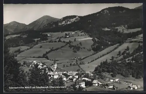 AK Wald am Schoberpass, Teilansicht mit Kirche