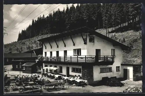 AK Präbichl, Gasthof Berglift, Talbahnhof